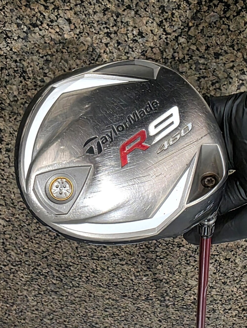 Taylormade R90 Golf 460 FCT adjustable driver 9.5 Graphite shaft Reax 60 Aldila